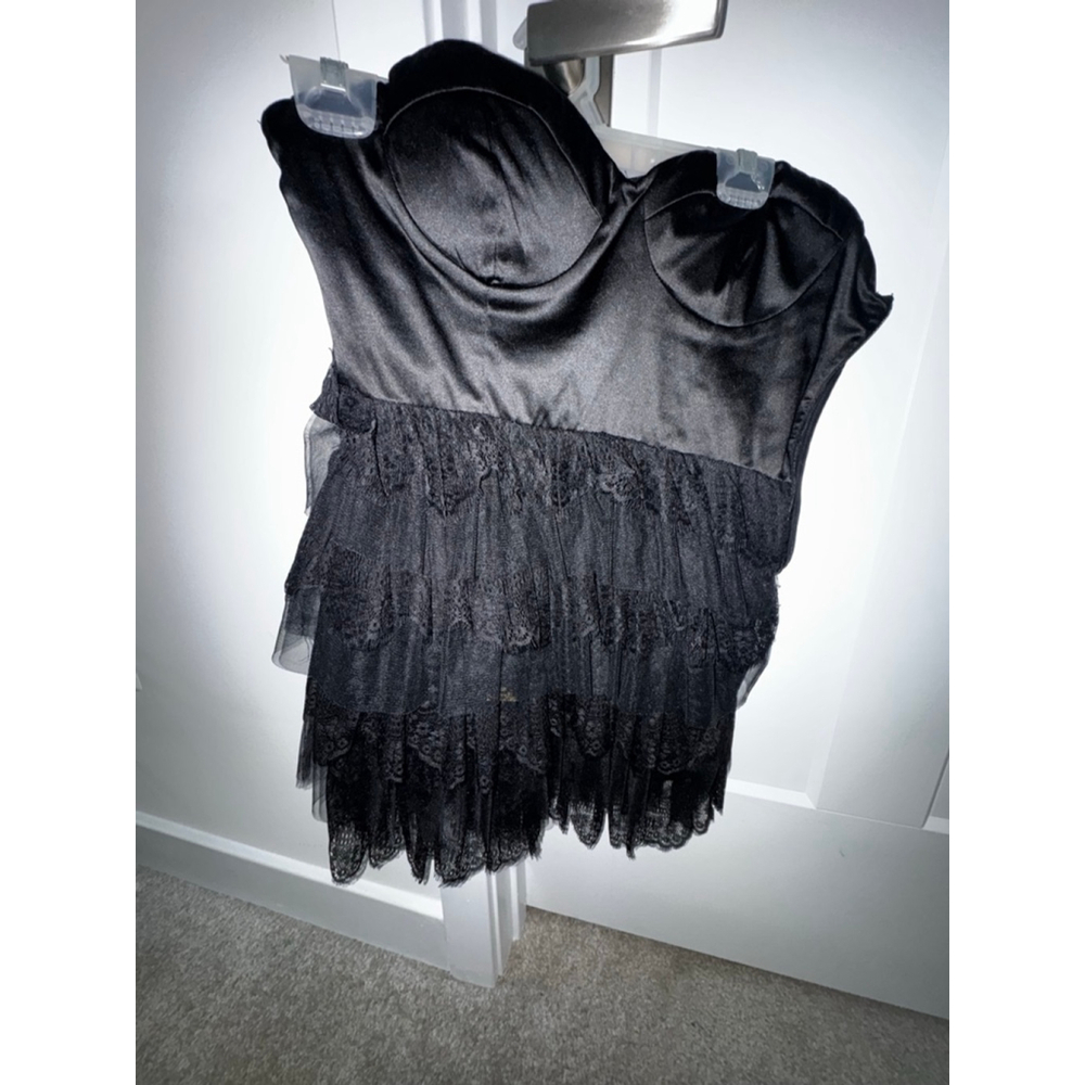 Women's Twenty One Black Strapless Dress M - Picture 2 of 6